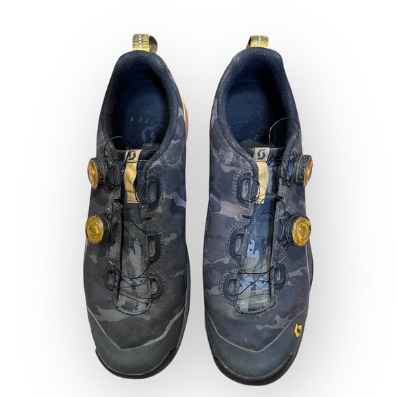 Scott Biking MTB AR Boa Clip Cycling Shoes Black Camouflage Design Size Mens 11 - Picture 3 of 16